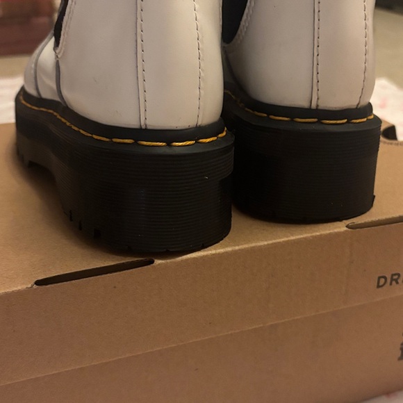Dr martens White Leather Chelsea Boots - Picture 7 of 9